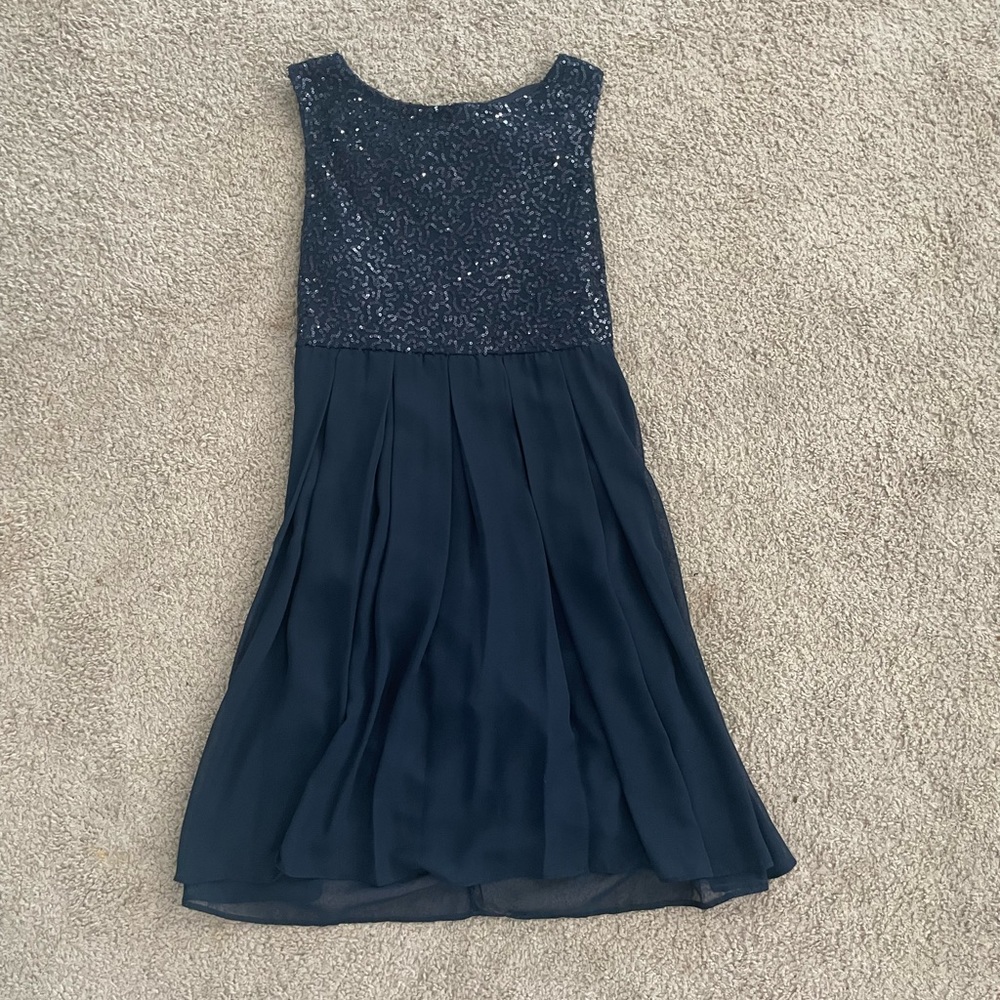 Navy Blue Formal Deb Dress Size 3/4